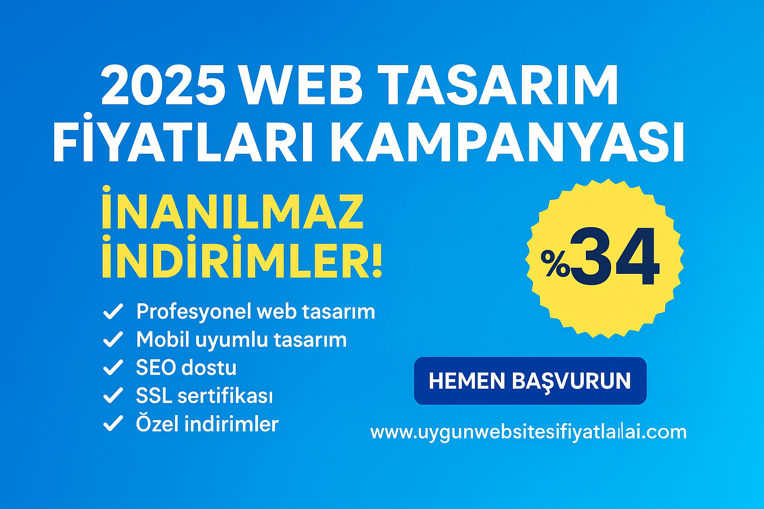 Web Tasarım Fiyatları Kampanyası 2025